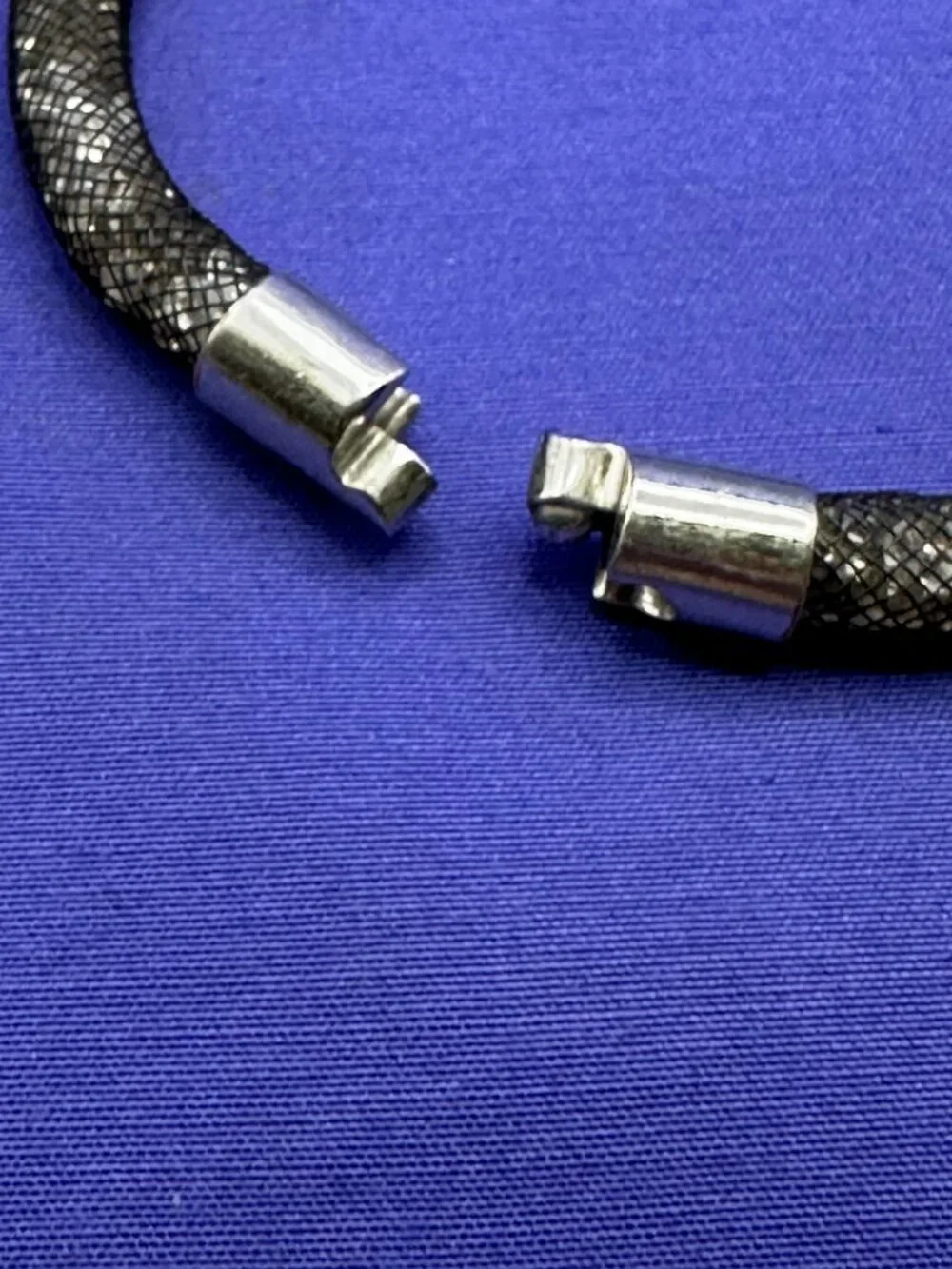 Swarovski Stardust Black Crystal Mesh Bracelet